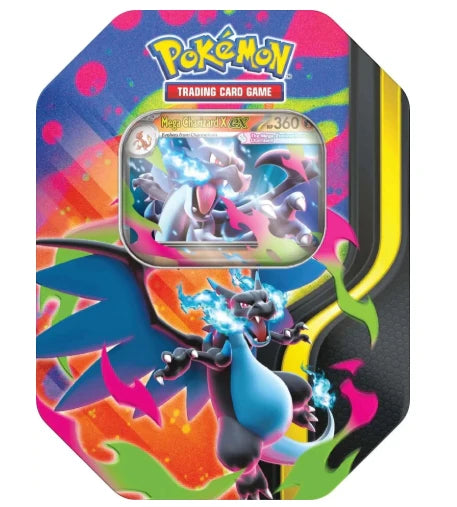 Pokemon TCG: Mega Evolution - Mega Charizard X Tin