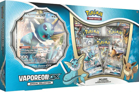 Pokemon Sun and Moon: Lost Thunder Vaporeon GX Special Collection Box